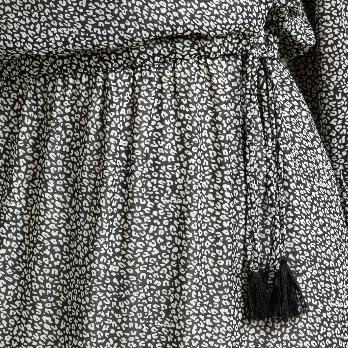 Платье-миди LaRedoute С рисунком CALIXTE 2(M) черный, размер 2(M) С рисунком CALIXTE 2(M) черный - фото 4