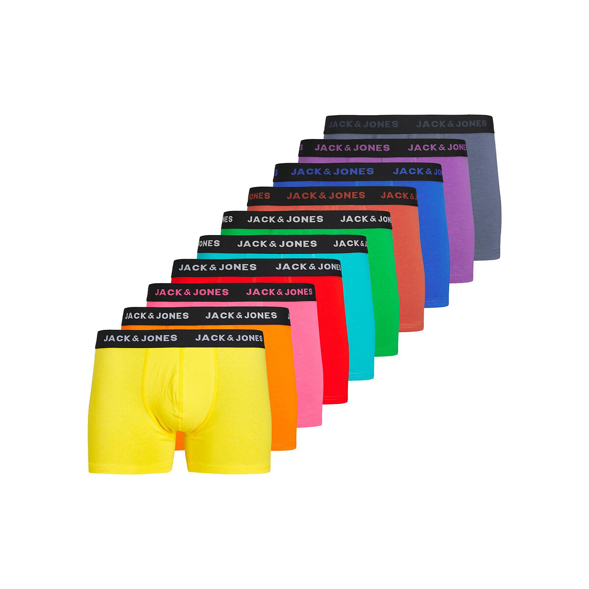 Комплект из 10 трусов-боксеров La Redoute XL разноцветный комплект из семи трусов боксеров la redoute 2 3 года 86 94 см разноцветный