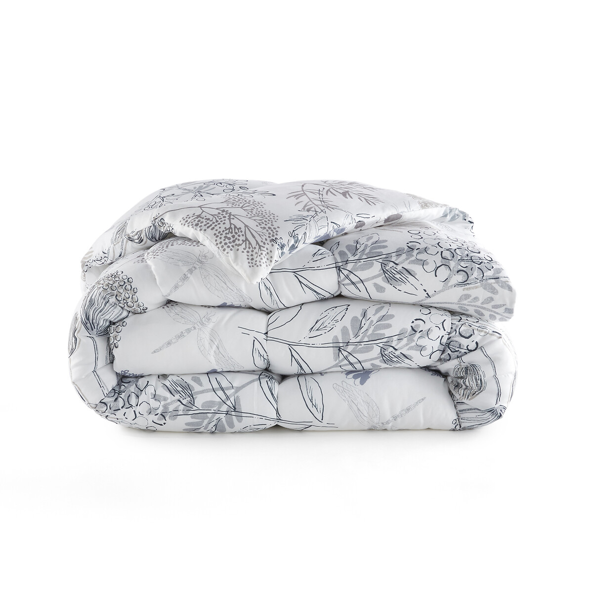Одеяло LA REDOUTE INTERIEURS Одеяло С принтом из микрофибры Romarin 220 x 240 см белый, размер 220 x 240 см - фото 3