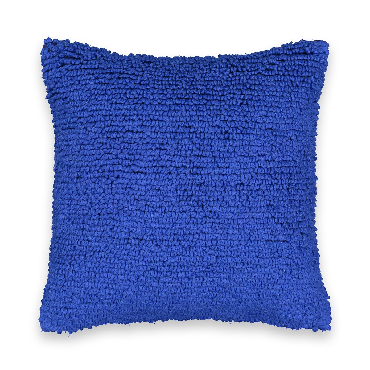 Чехол LaRedoute На подушку с ворсом Virginia 45 x 45 см синий, размер 45 x 45 см