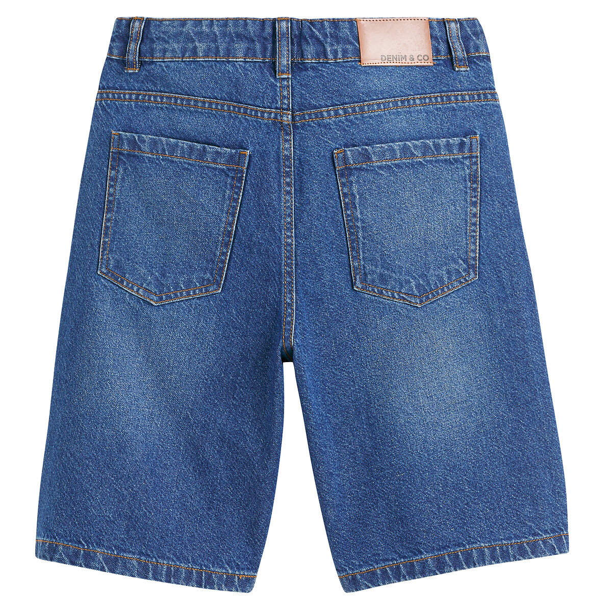 Бермуды из джинсовой ткани  M синий LaRedoute, размер M - фото 4