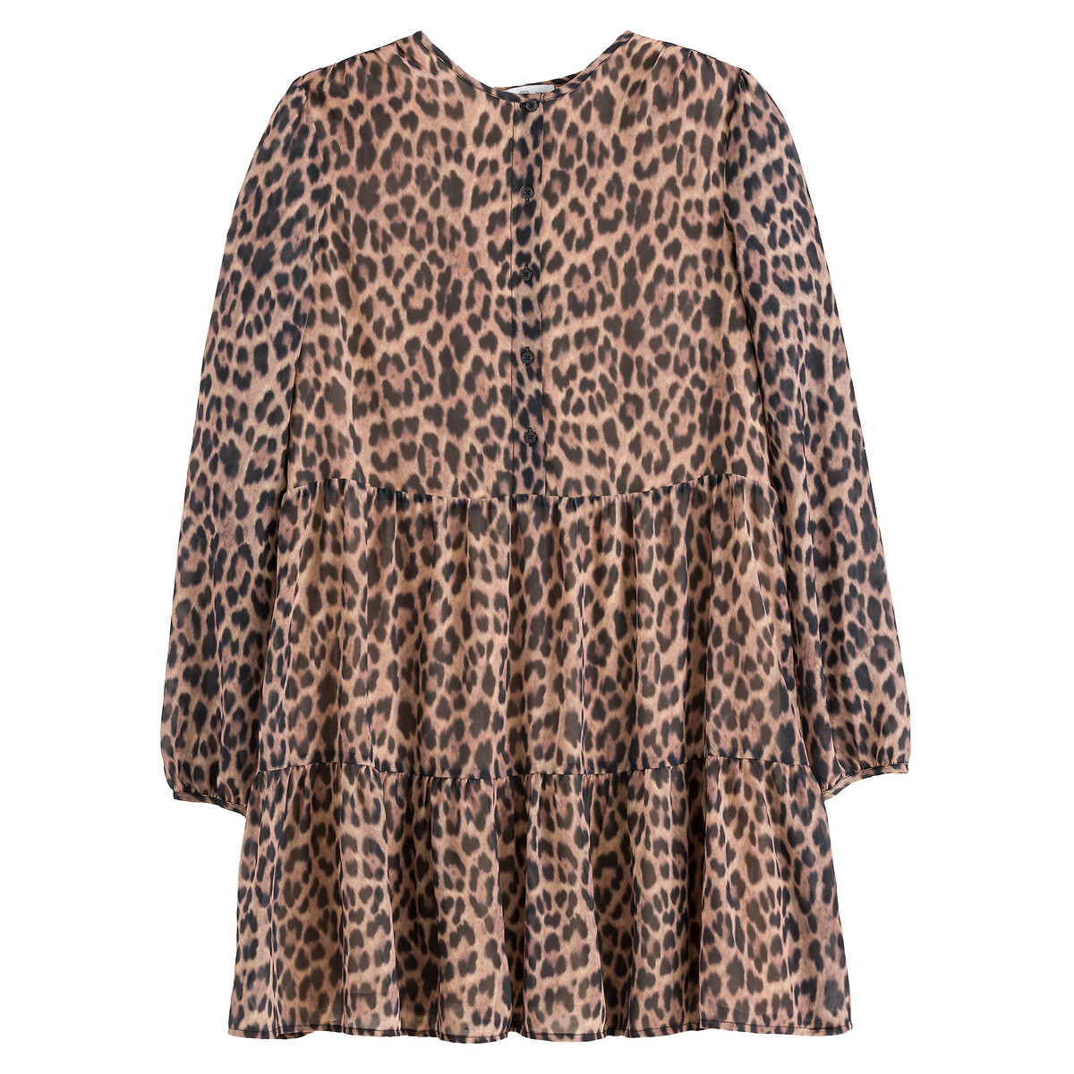 Короткое LA REDOUTE COLLECTIONS Короткое Расклешенное платье с леопардовым принтом 46 другие, размер 46 - фото 5