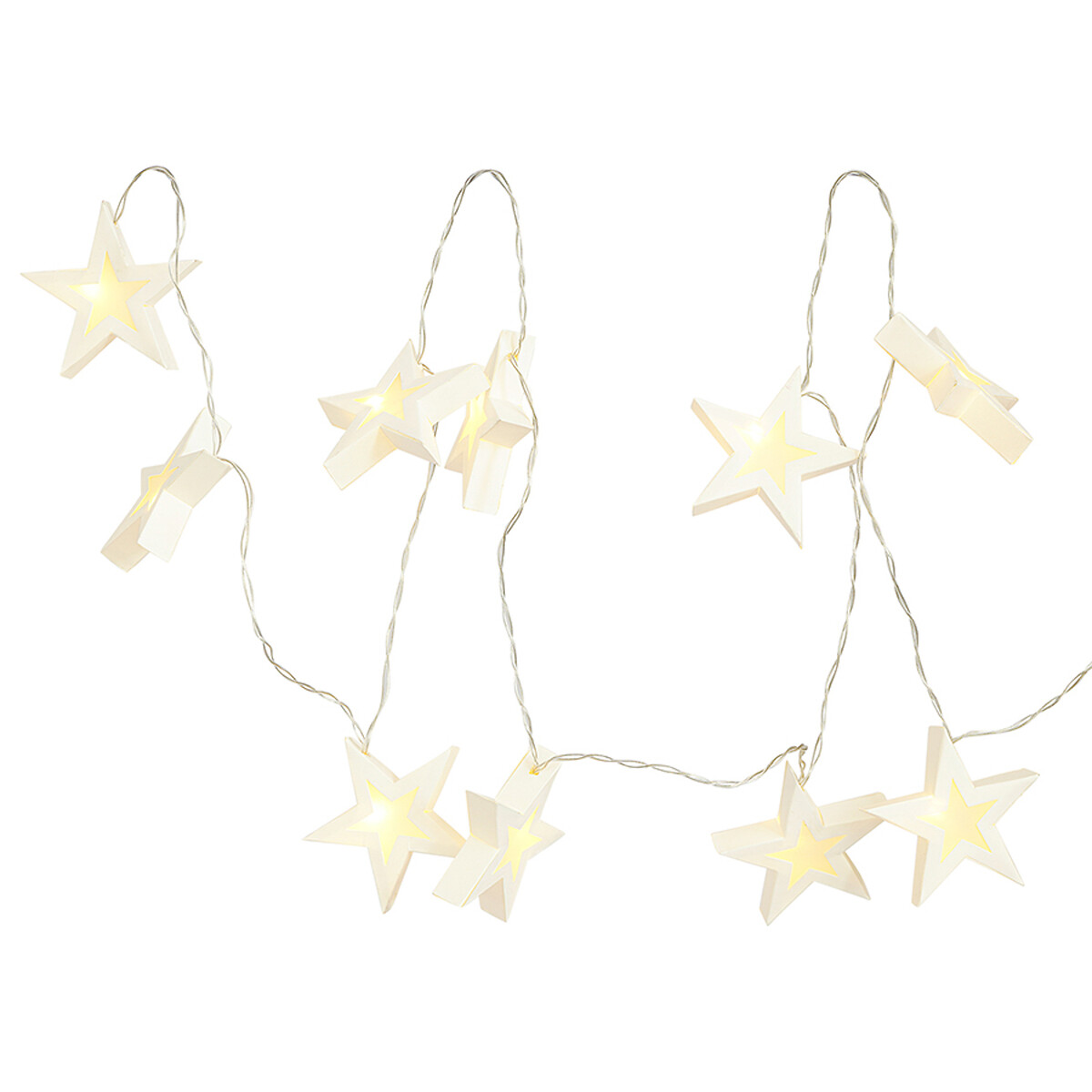 Гирлянда светодиодная Bright stars из коллекции New Year Essential  единый размер белый LaRedoute