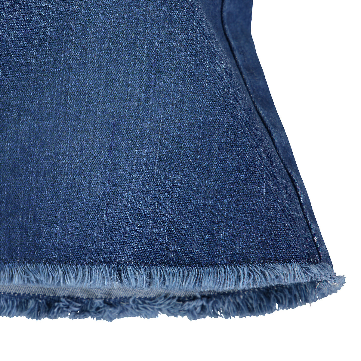 Юбка La Redoute Прямая джинсовая  12 лет -150 см синий, размер 12 - фото 5