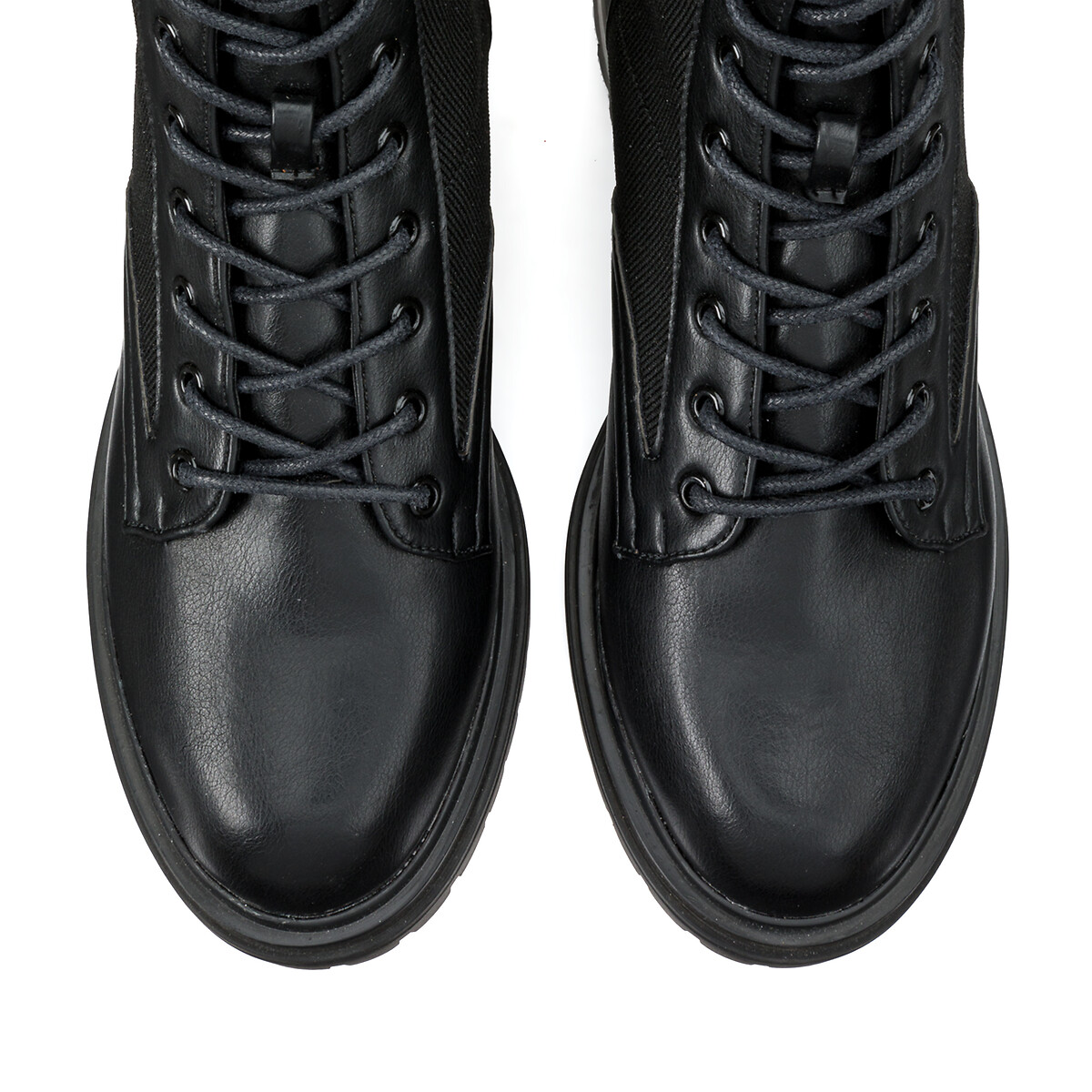 Ботинки LA REDOUTE COLLECTIONS PLUS Ботинки На низком каблуке широкая стопа 38-45 41 черный, размер 41 - фото 3