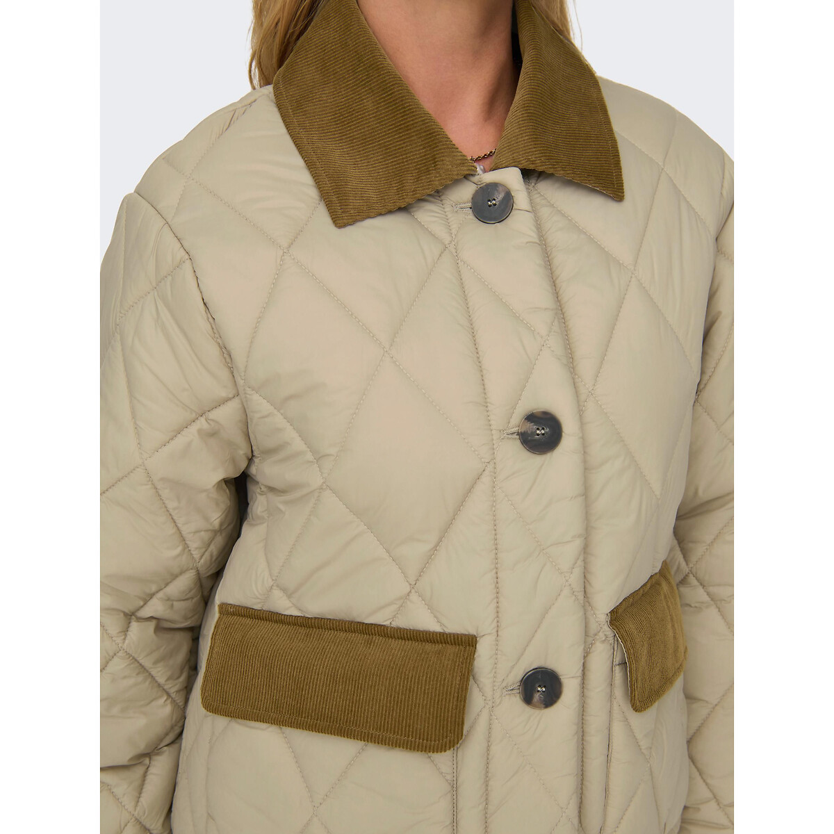 Куртка стеганая короткая  XL бежевый LaRedoute, размер XL - фото 3