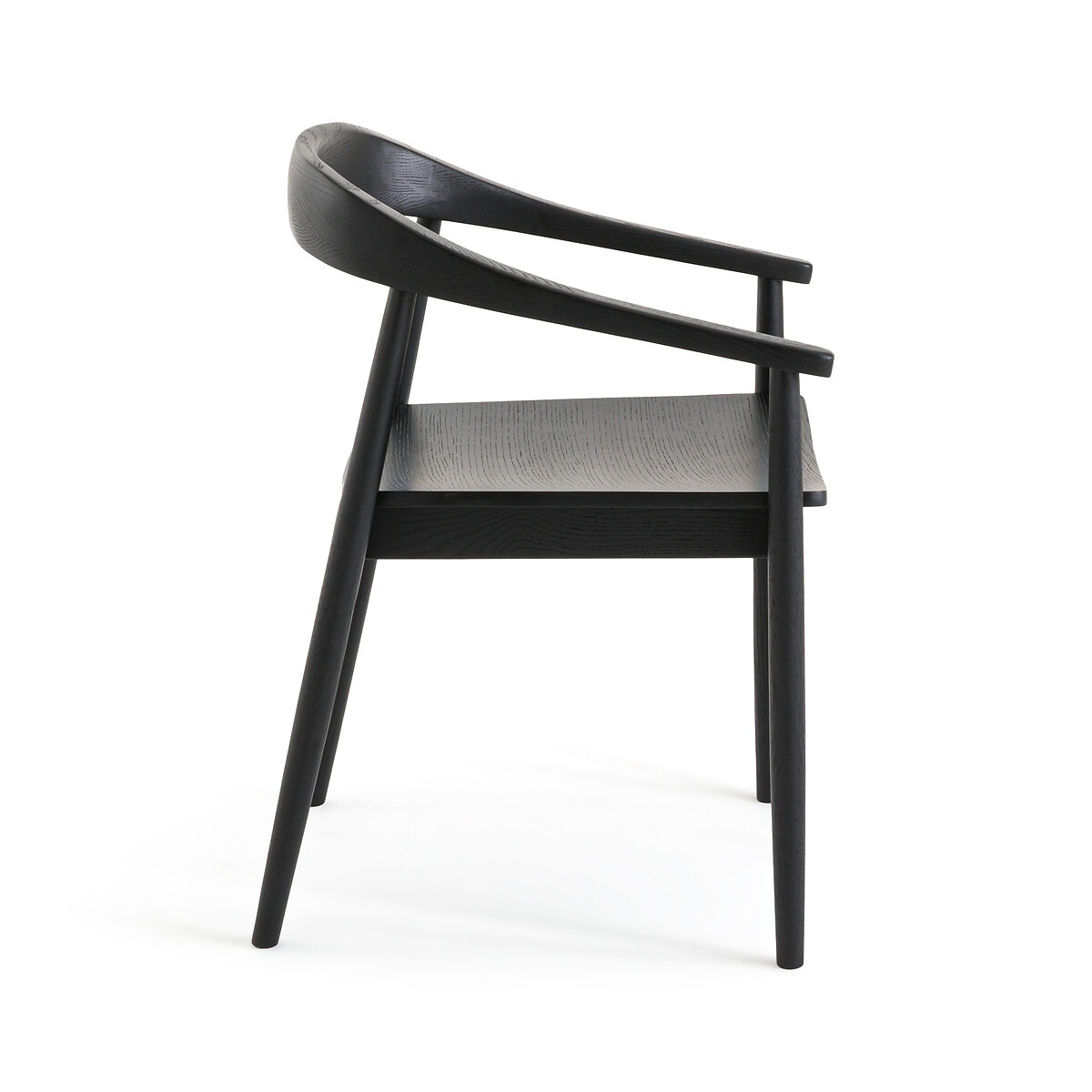 Кресло столовое из дуба с черным покрытием Galb  единый размер черный LaRedoute - фото 3