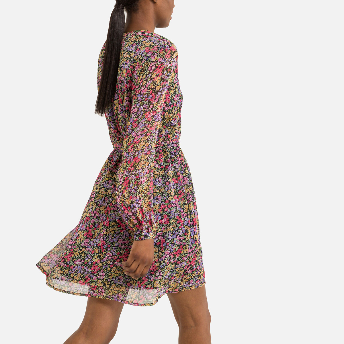 Платье С принтом и V-образным вырезом XL разноцветный LaRedoute, размер XL - фото 4
