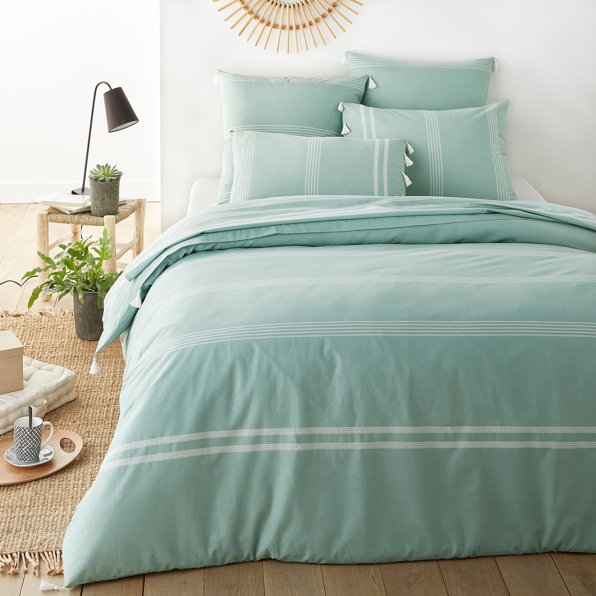 

Пододеяльник La Redoute, Синий, Из хлопка RIAD 200 x 200 см синий