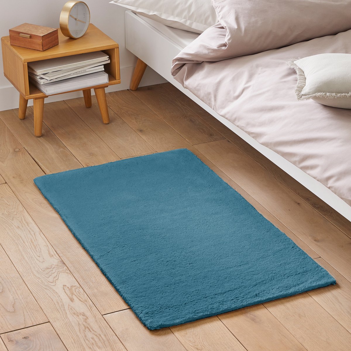 

Прикроватный LaRedoute, Каштановый, Прикроватный коврик из хлопка с ворсом Renzo 60 x 110 см каштановый