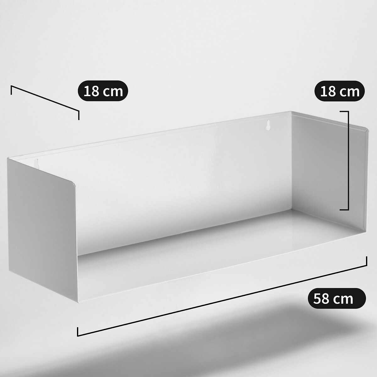 Полка La Redoute Настенная прямоугольная  комплект из   Torana комплект из 2 белый, размер комплект из 2 - фото 2