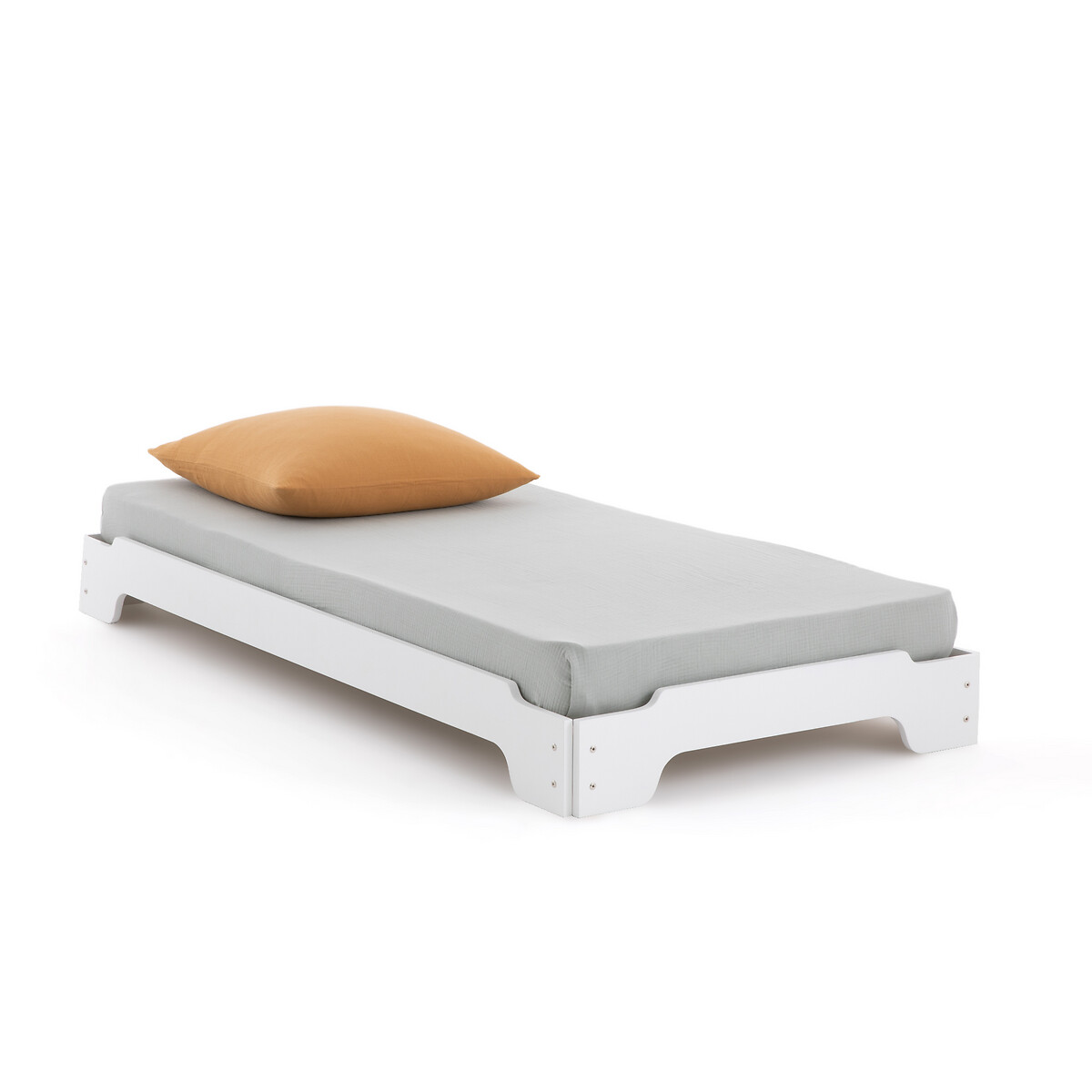 Штабелируемая LaRedoute Кровать Egzigu с основой под матрас - La Redoute Interieurs 90 x 190 см белый ikea utåker утокер штабелируемые кровати