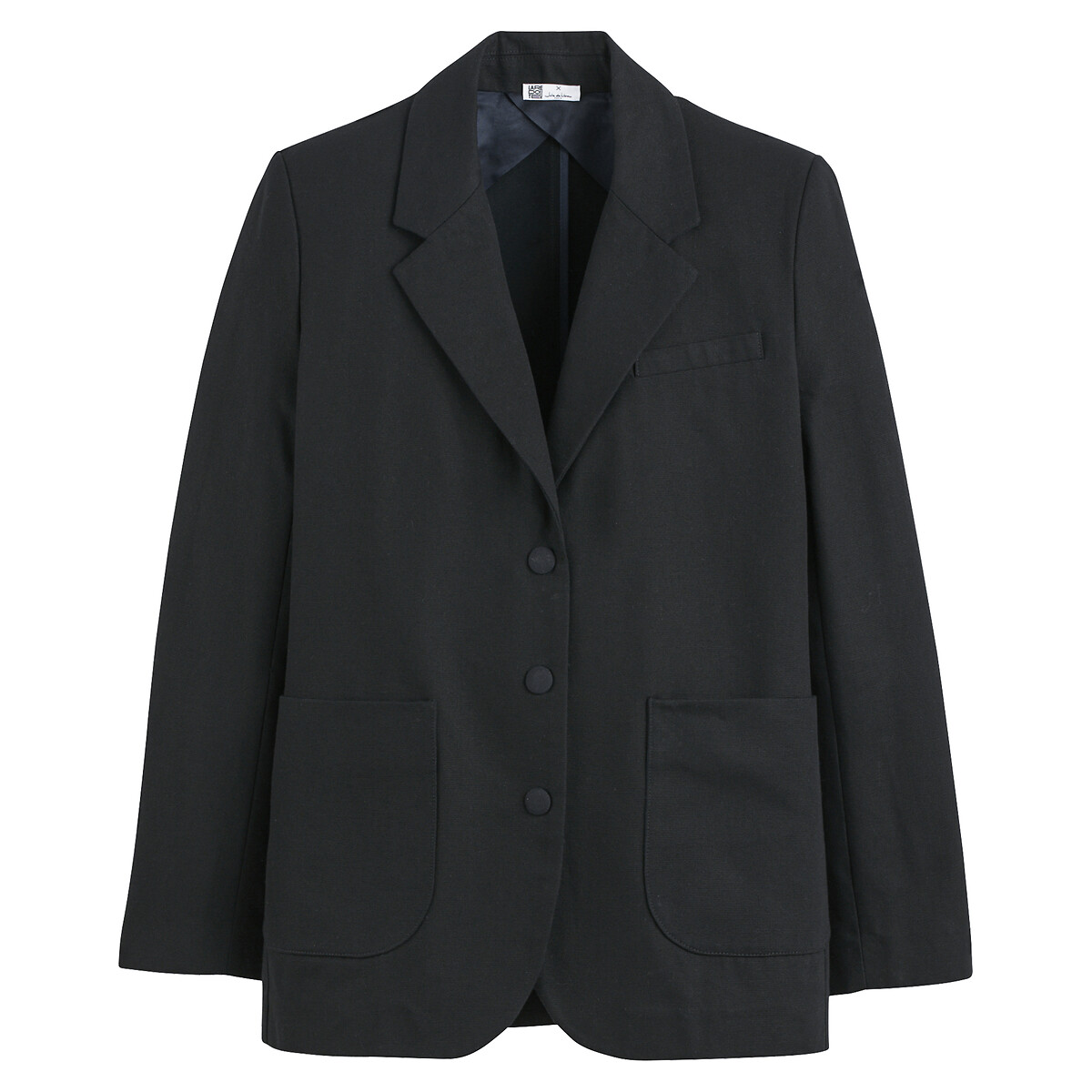Блейзер прямого покроя 38 (FR) - 44 (RUS) черный пиджак блейзер прямого покроя 42 fr 48 rus серый