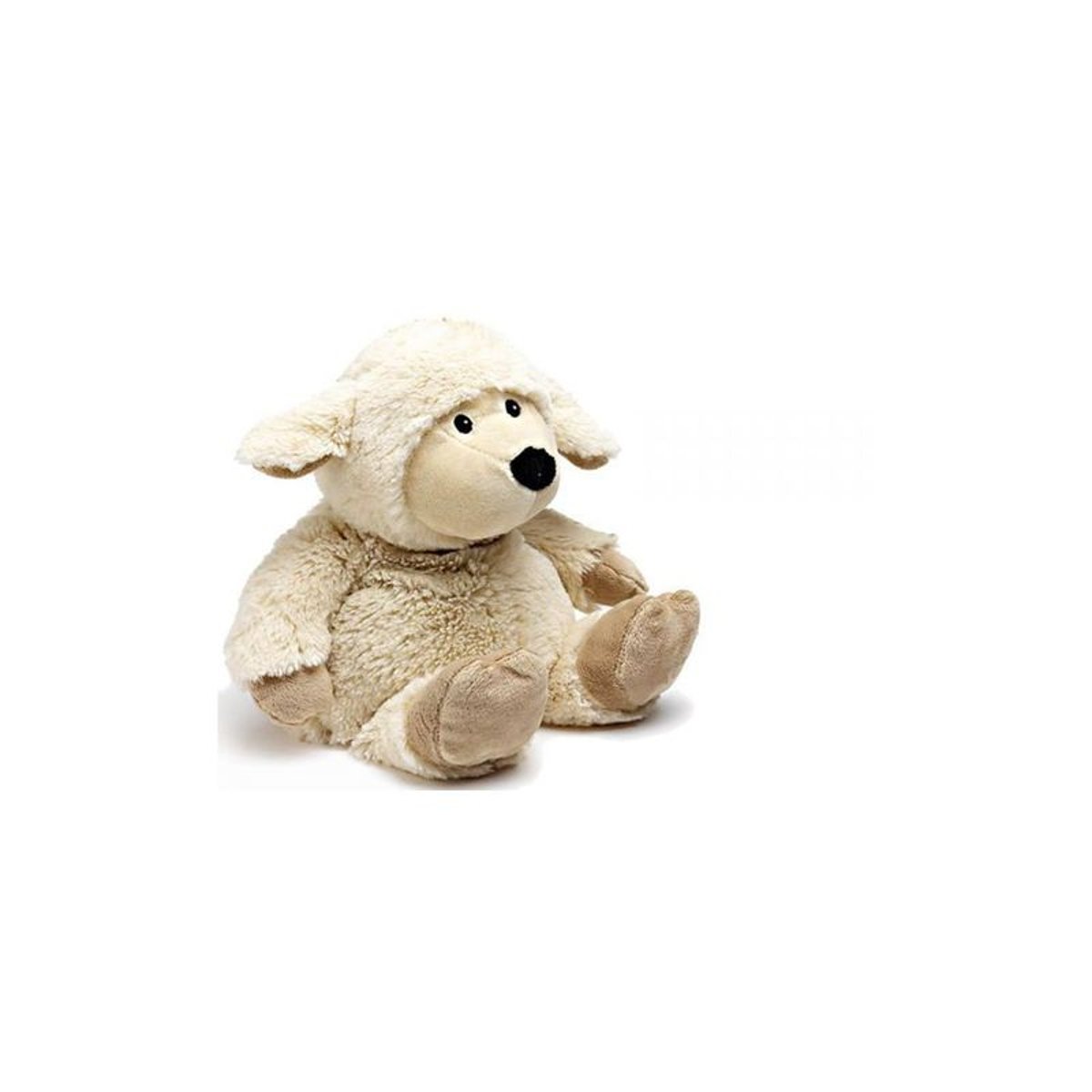 Bouillotte peluche mouton crème