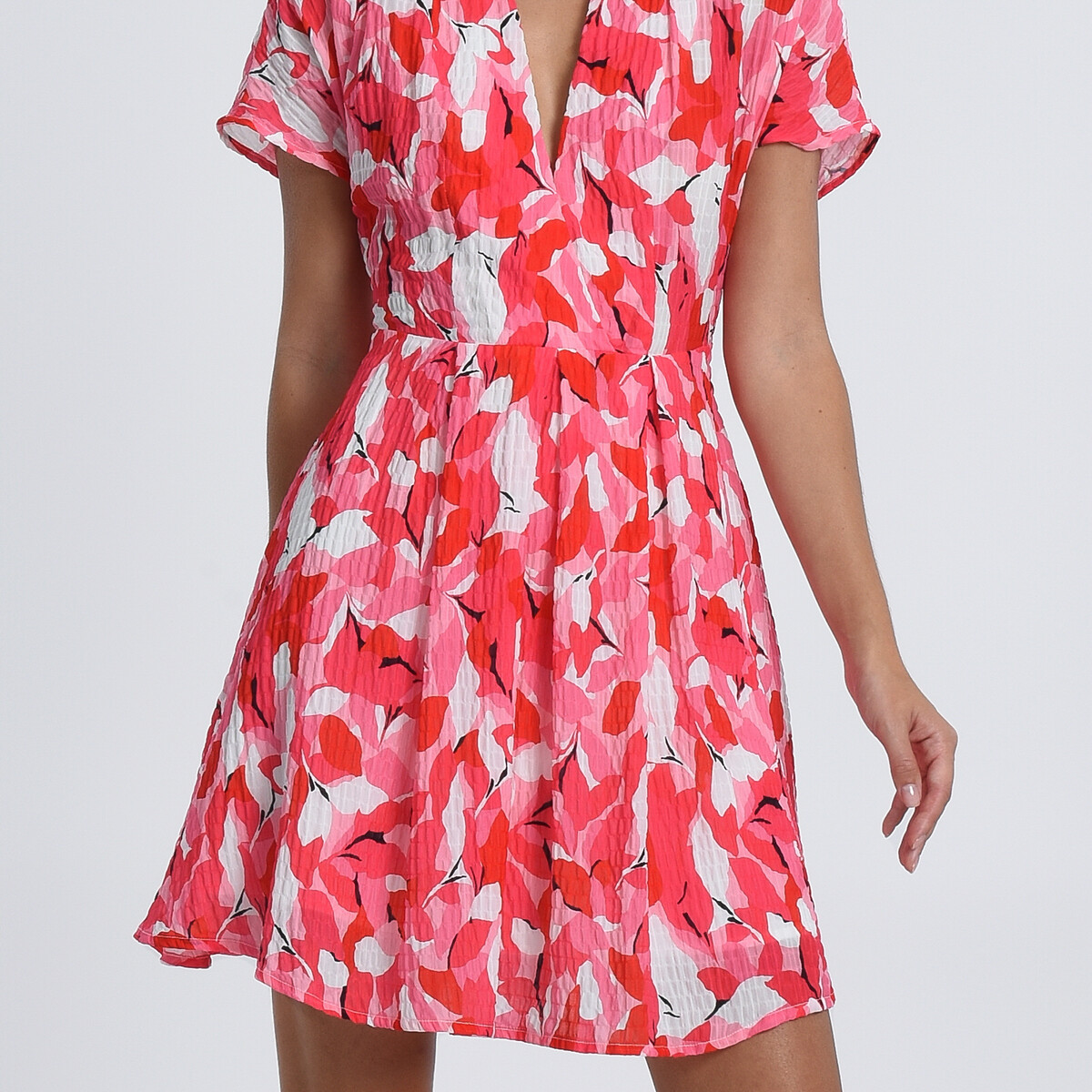 Платье С короткими рукавами и принтом XL розовый LaRedoute, размер XL - фото 2
