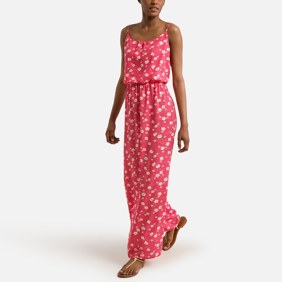 Платье Длинное с принтом 44 розовый LaRedoute, размер 44 - фото 2