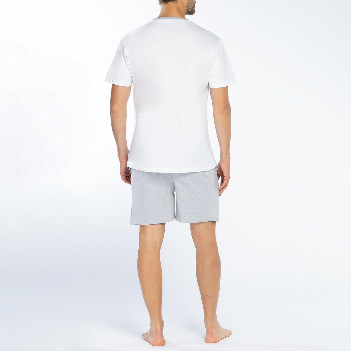Пижама короткая с круглым вырезом  M белый LaRedoute, размер M - фото 2