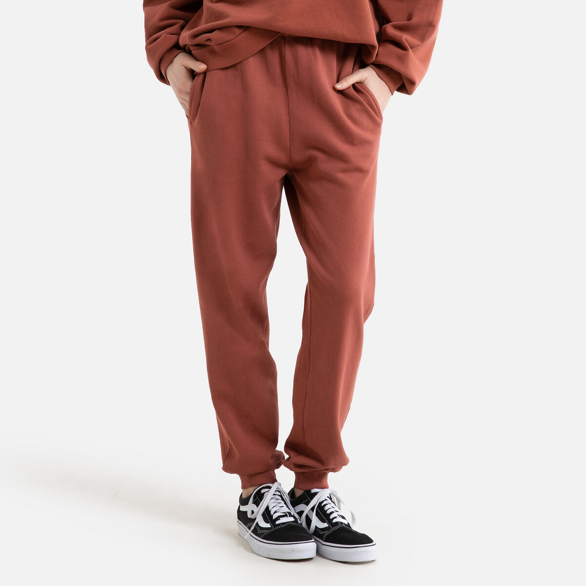 

Брюки LaRedoute, Красный, Спортивные из биохлопка M красный