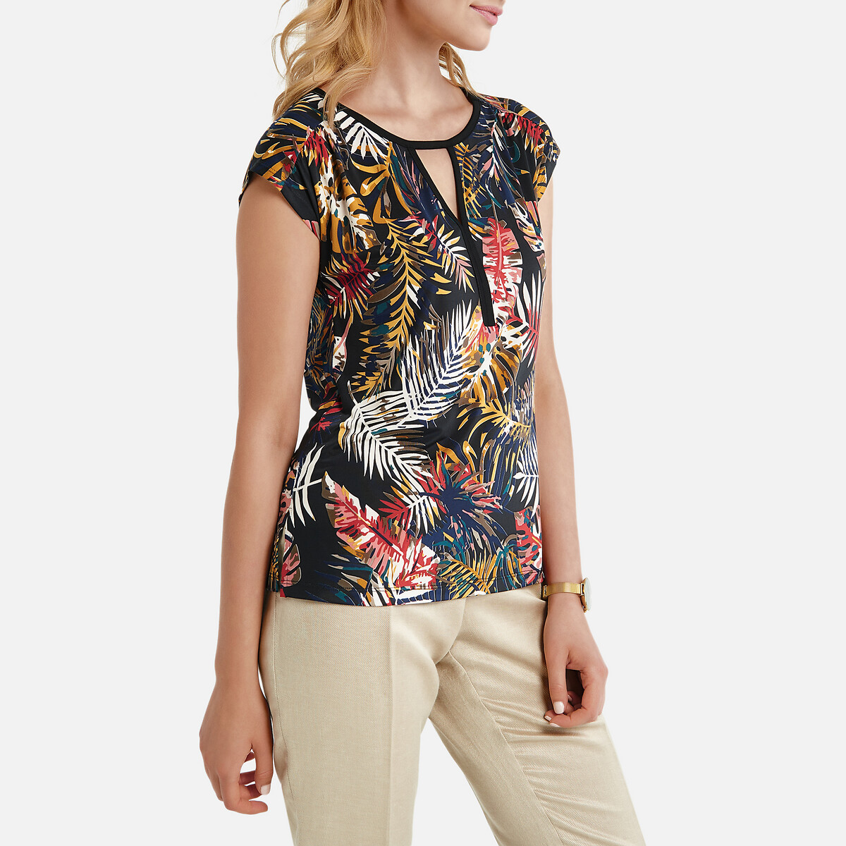 

Футболка La Redoute, Черный, С рисунком и короткими рукавами 42/44 (FR) - 48/50 (RUS) черный
