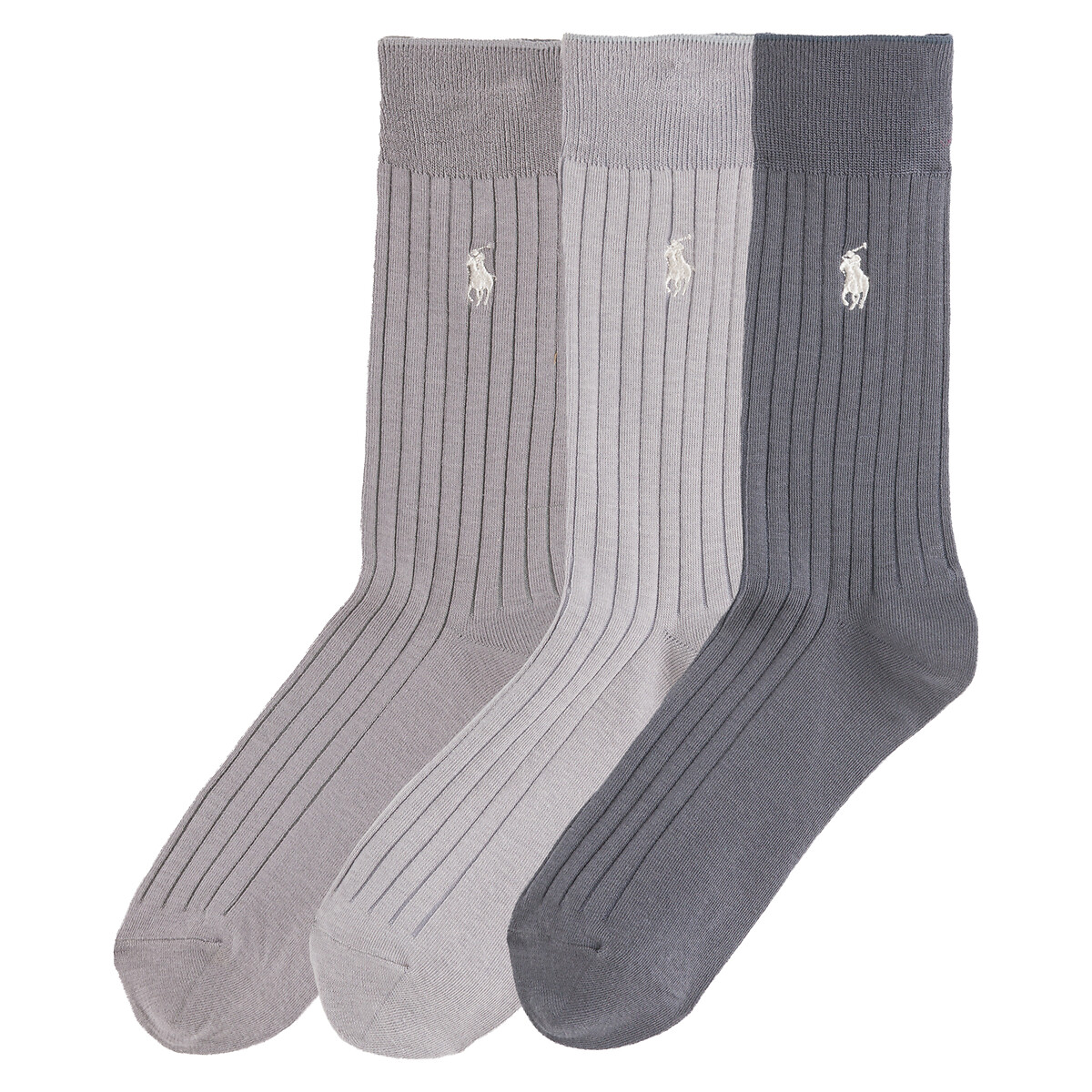 Комплект из трех пар носков La Redoute 39/42 серый