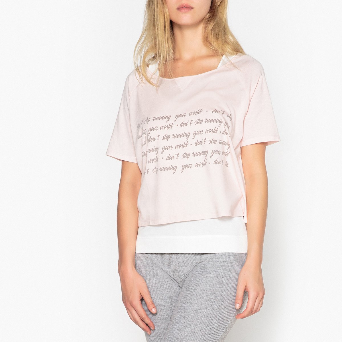 

Верх от La Redoute, Розовый, Пижамы с короткими рукавами шт 34/36 (FR) - 40/42 (RUS) розовый