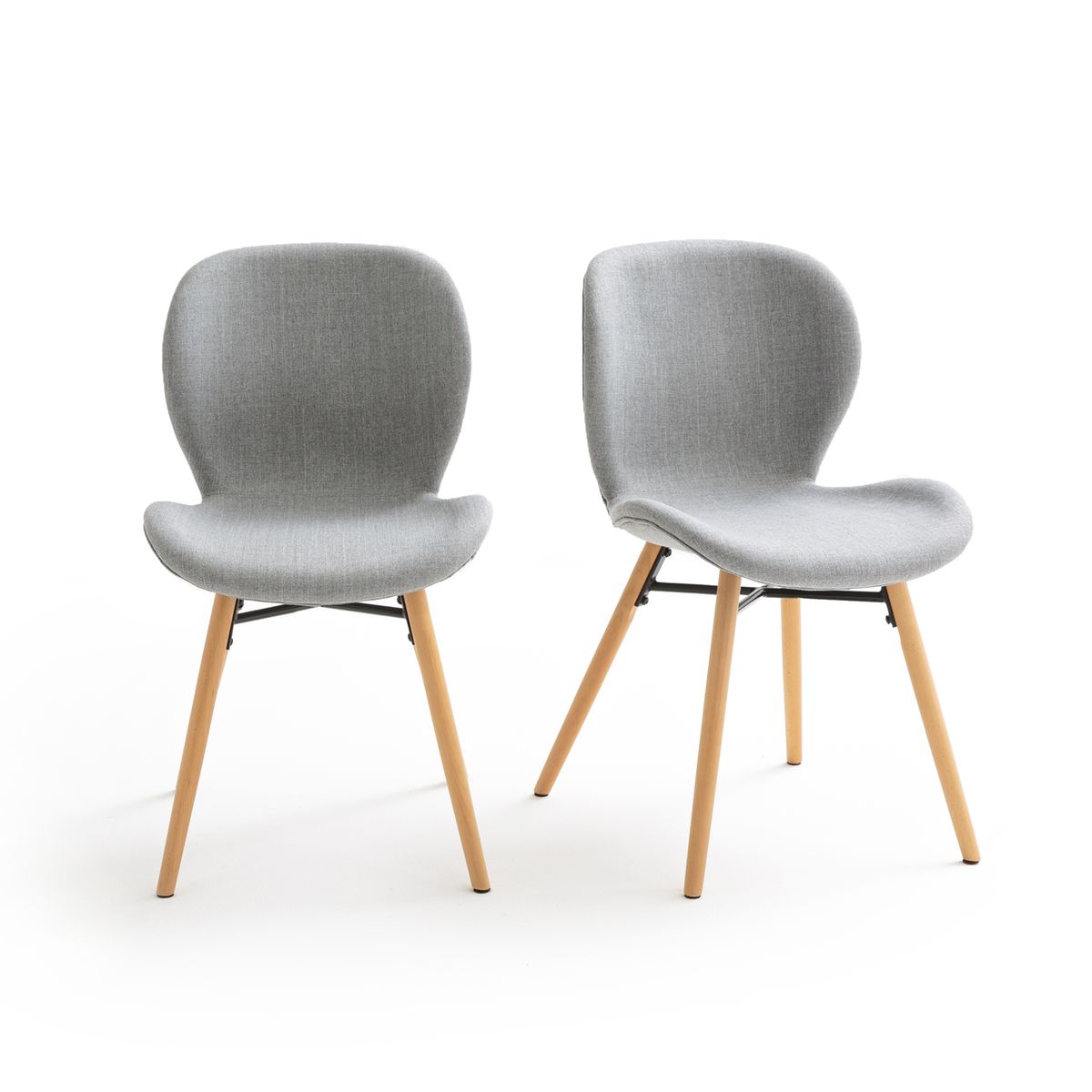 Chaise (lot de 2) design, revêtement tissu, CRUESO