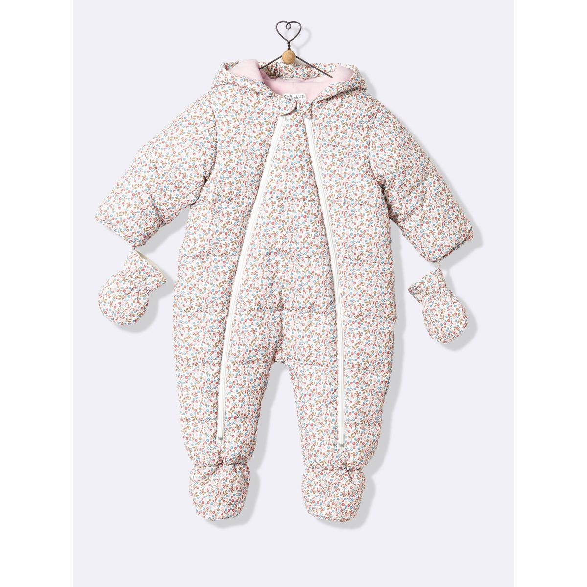 Combi-pilote doublée polaire bébé