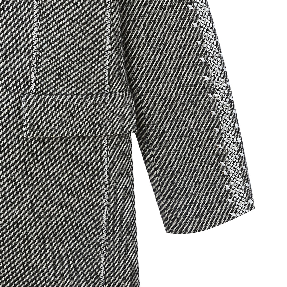 Пальто La Redoute Прямое унисекс 36 (FR) - 42 (RUS) серый, размер 36 (FR) - 42 (RUS) Прямое унисекс 36 (FR) - 42 (RUS) серый - фото 3