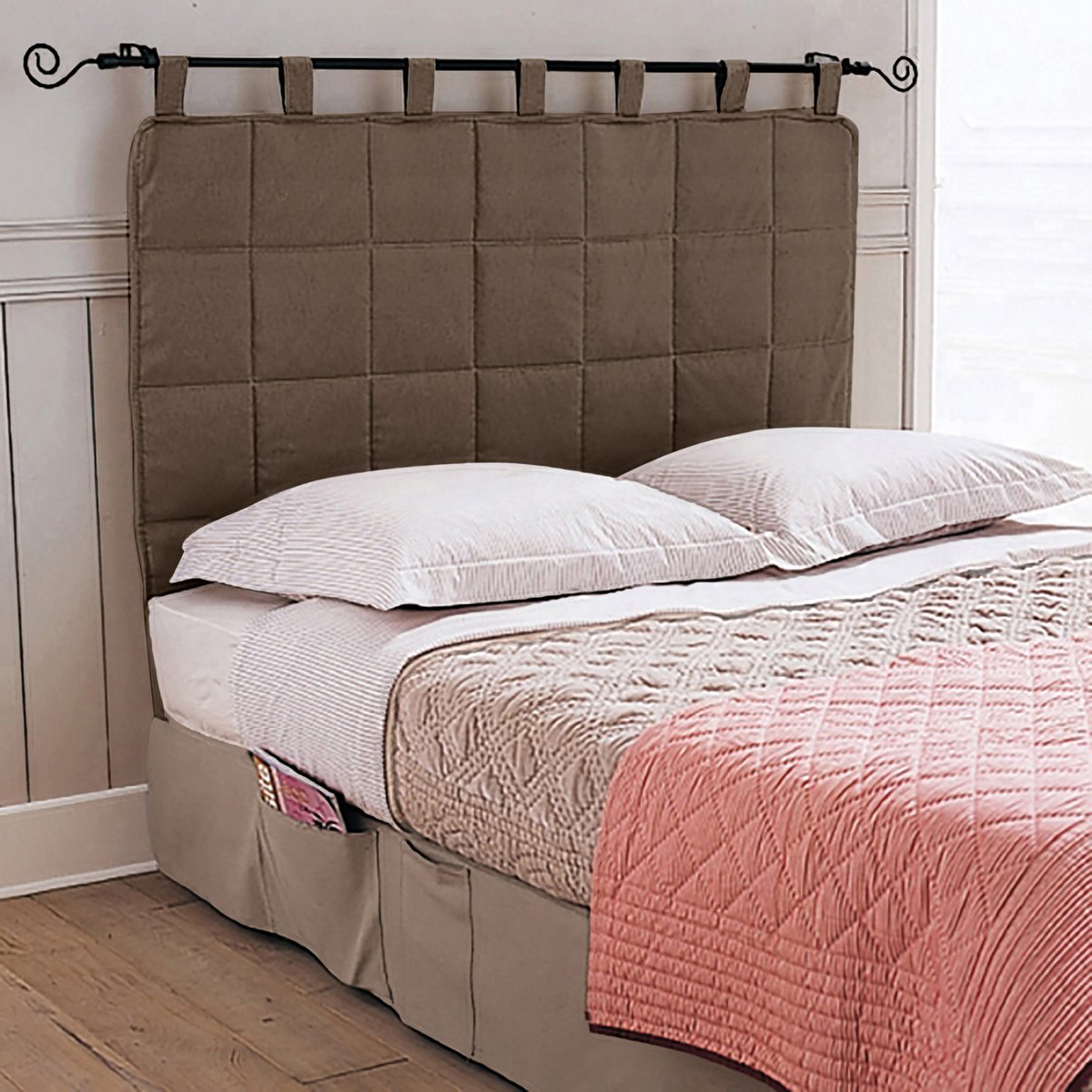 

Изголовье La Redoute, Каштановый, Кровати с обивкой 140 x 100 см каштановый