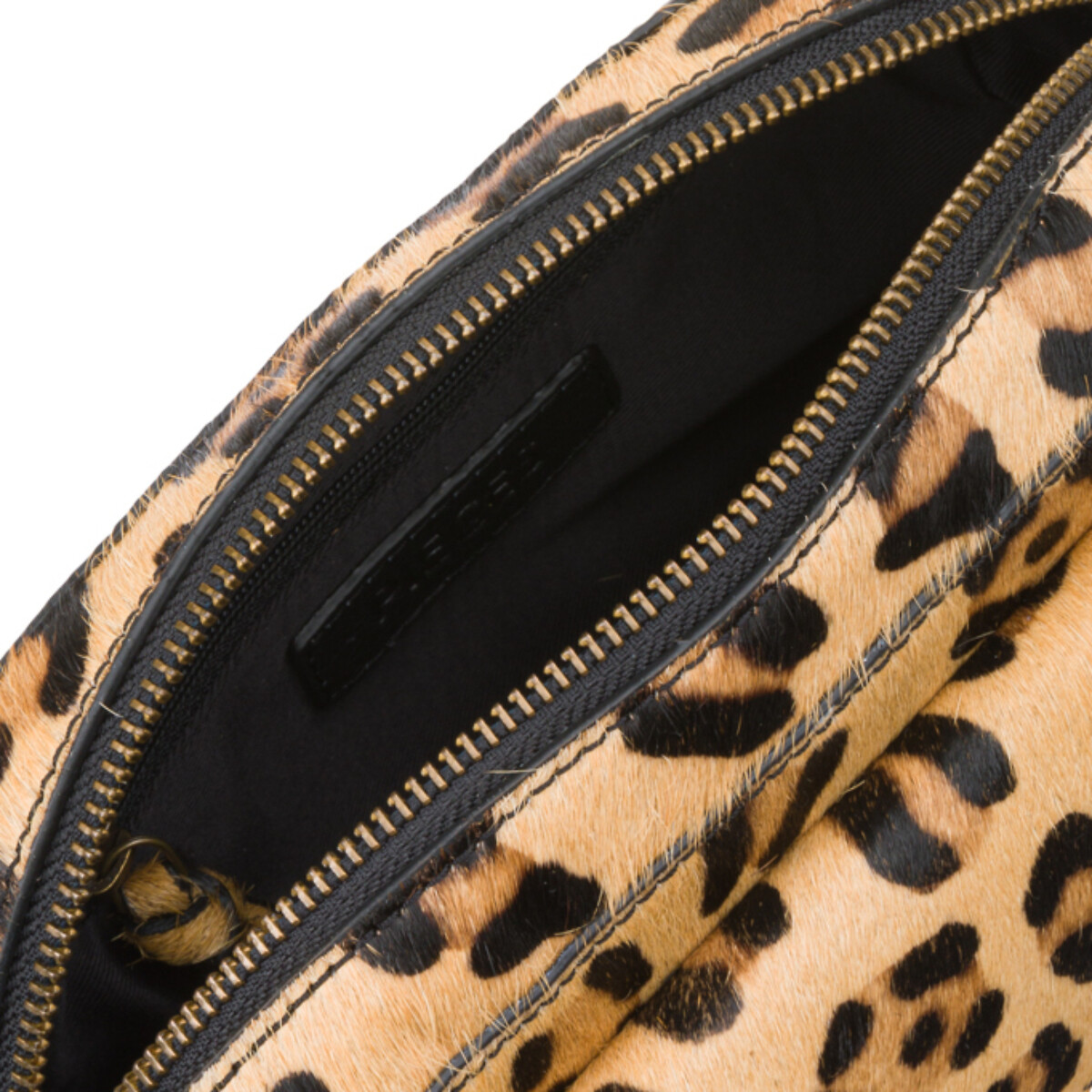 Сумка Из кожи с леопардовым принтом Daina единый размер каштановый LaRedoute - фото 3