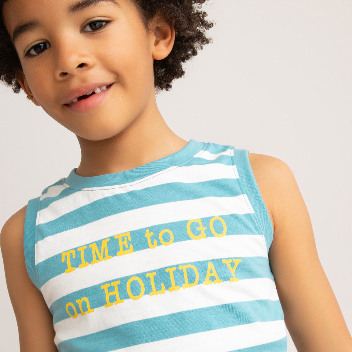 

Топ LA REDOUTE COLLECTIONS, Синий, Топ В полоску из биохлопка 3-12 лет 8 синий