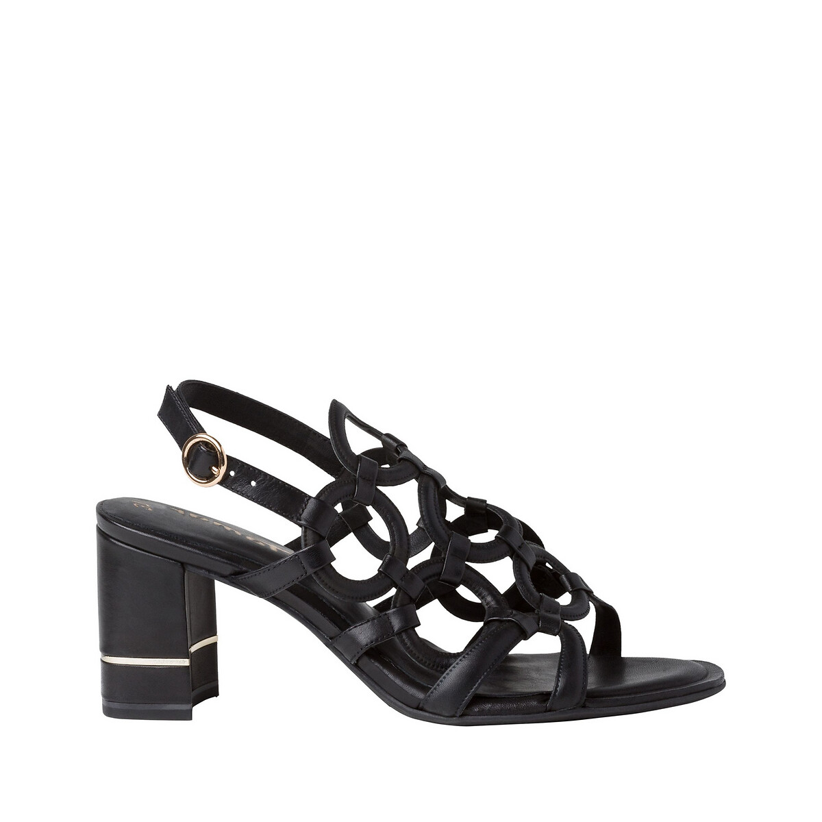 

Босоножки LaRedoute, Черный, Из кожи DAlina 40 черный