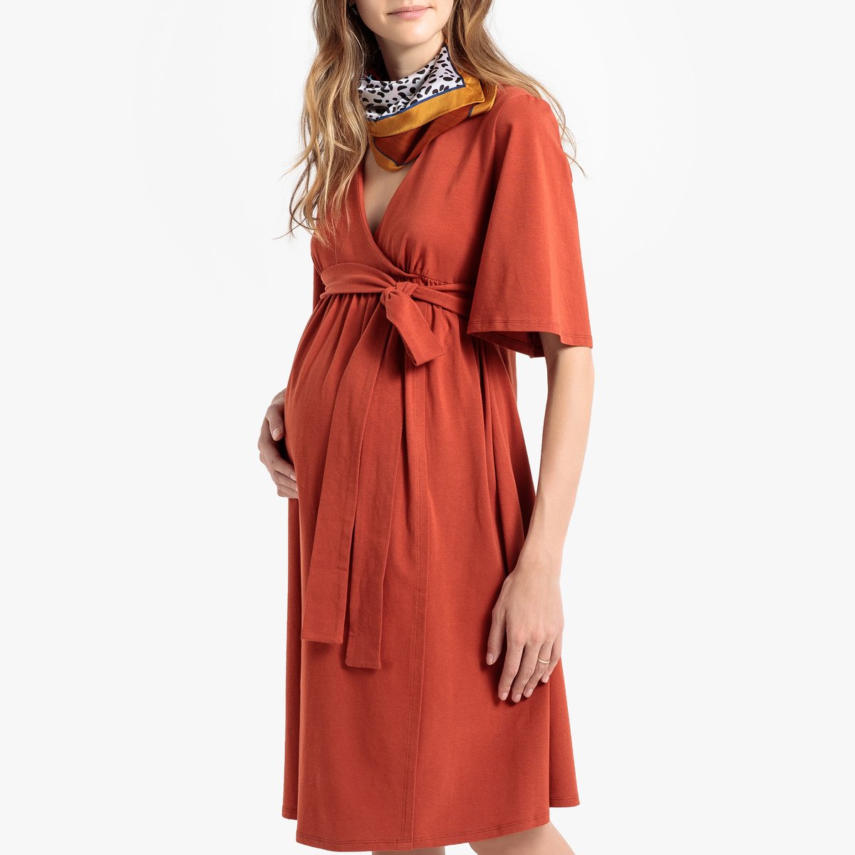 

Платье La Redoute, Красный, Для периода беременности с запахом XL красный