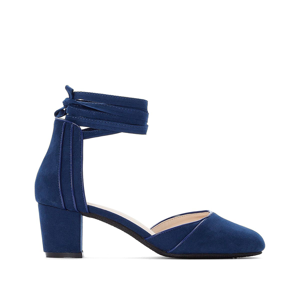 Ballerines à talon à liens