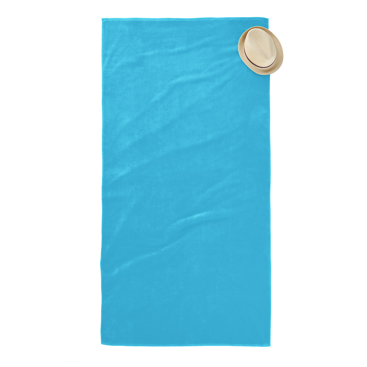 Полотенце La Redoute Пляжное из велюра  гм SCENARIO единый размер синий