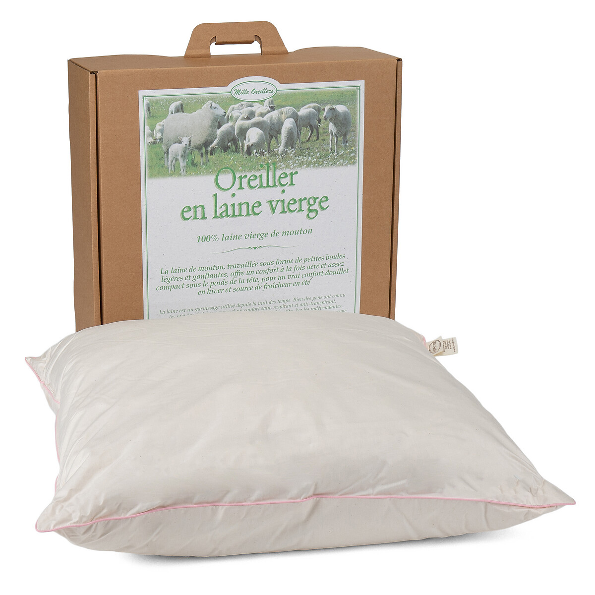 

Подушка LaRedoute, Белый, Из шерсти Mille Oreillers 60 x 60 см белый