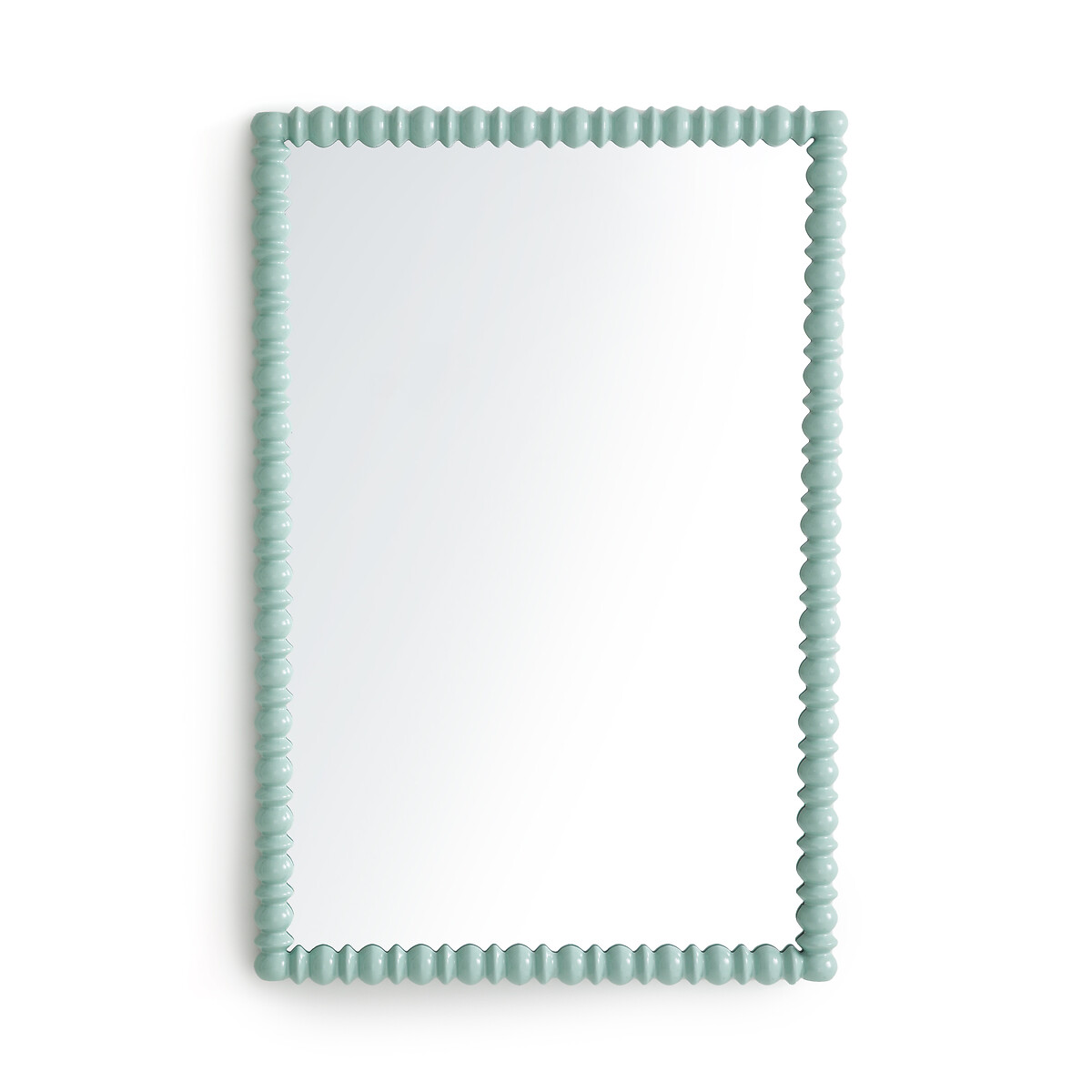 Зеркало с отделкой из гевеи с лаковым покрытием 615 x 915 см Lomia  единый размер зеленый