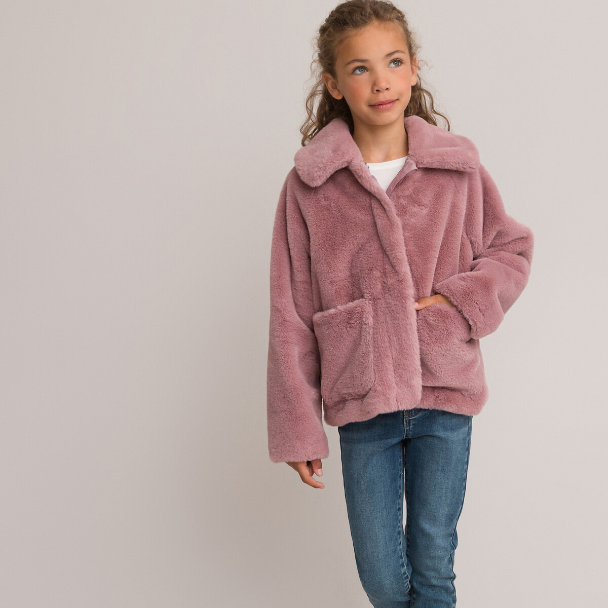 Пальто Утепленное из искусственного меха 3 года - 94 см розовый LaRedoute, размер 3 года - 94 см - фото 1