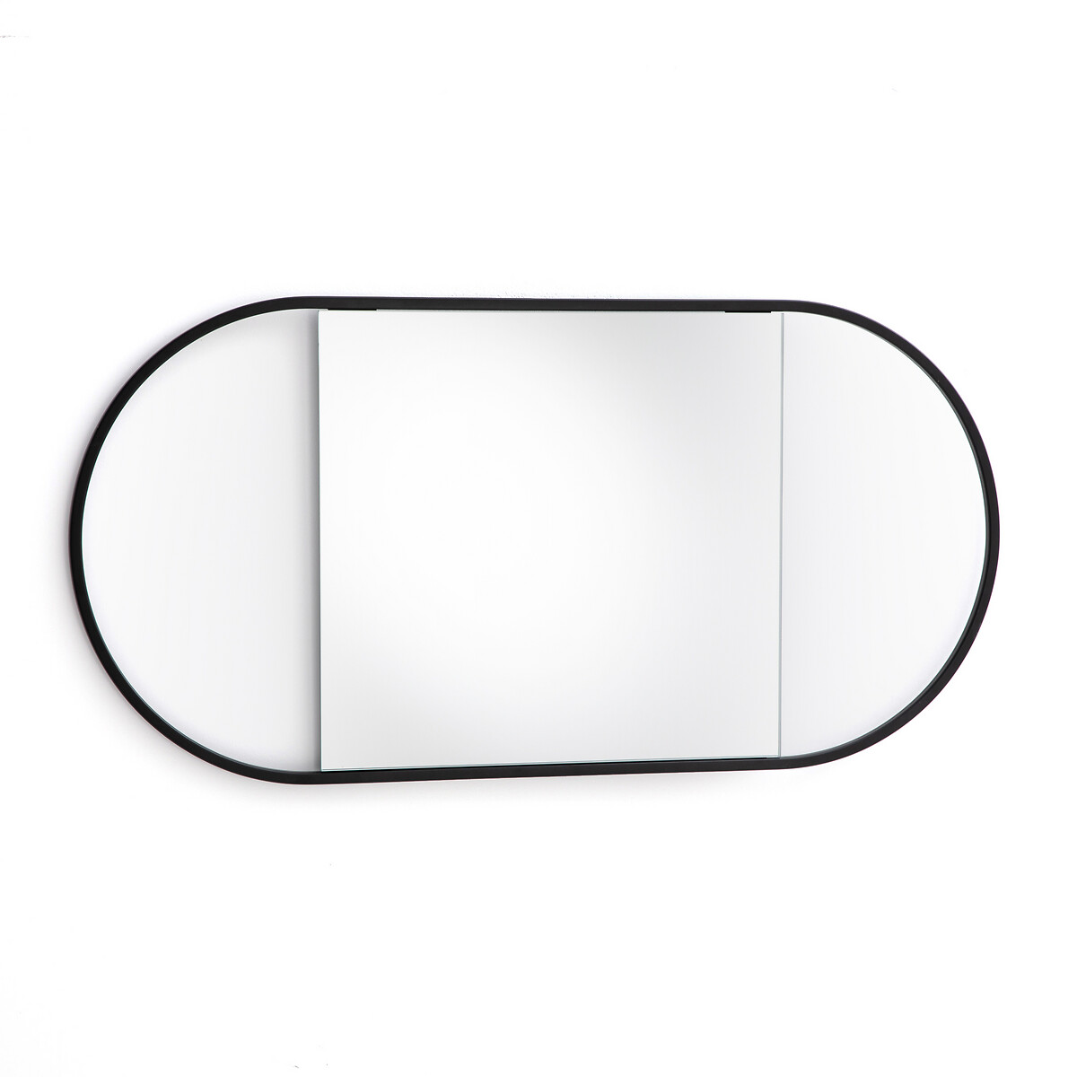 Зеркало La Redoute Овальное Reflet единый размер черный - фото 1