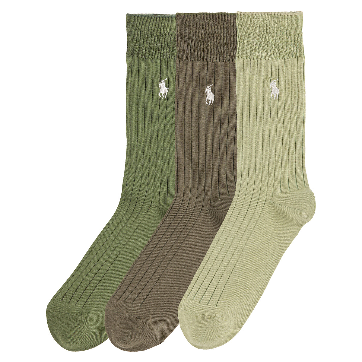 Комплект из трех пар носков La Redoute 39/42 зеленый LaRedoute, размер 39/42 Комплект из трех пар носков La Redoute 39/42 зеленый - фото 1
