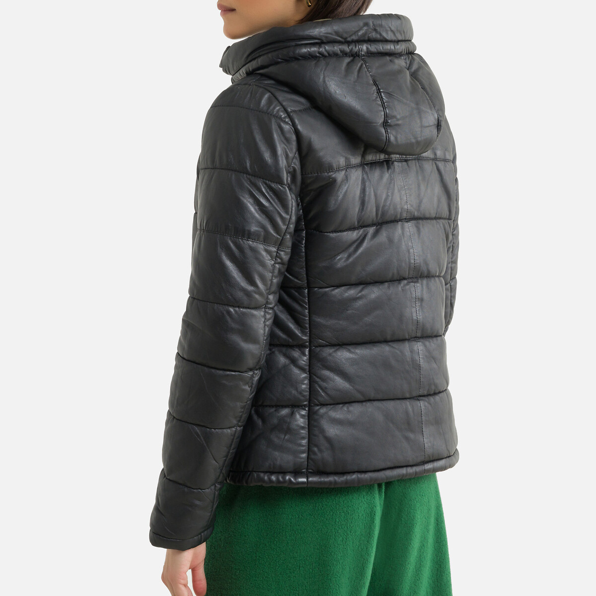 Куртка OAKWOOD Стеганая из кожи на молнии JESSICA XS черный, размер XS - фото 4
