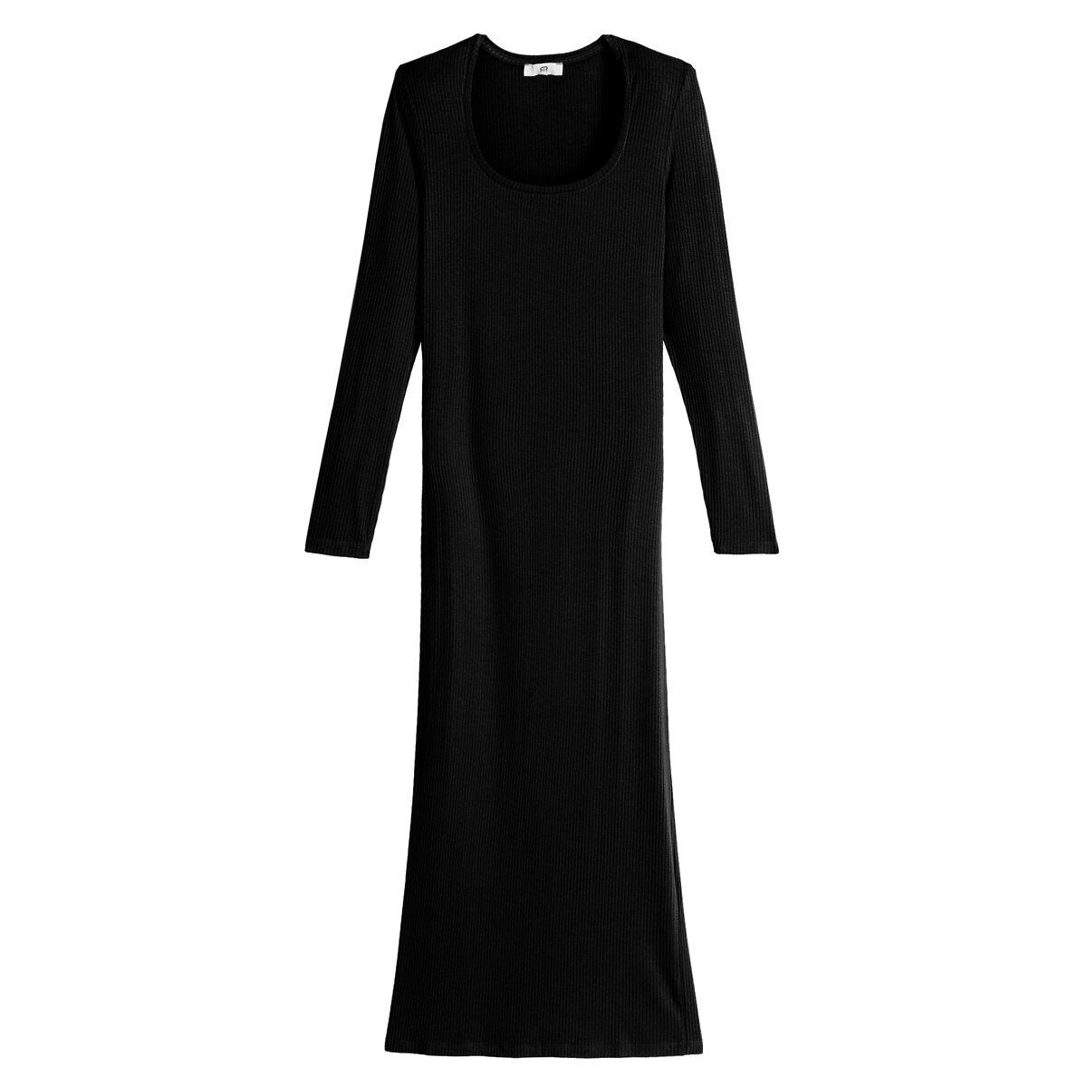 Длинное LaRedoute Платье бодикон с длинными рукавами S черный, размер S - фото 5