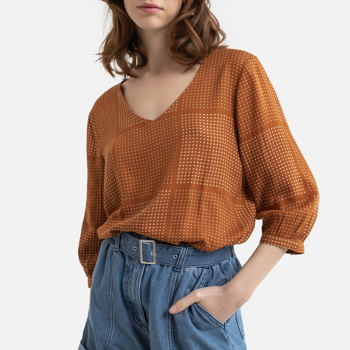 

Блузка LaRedoute, Другие, С цветочным принтом рукава 34 36 (FR) - 42 (RUS) другие