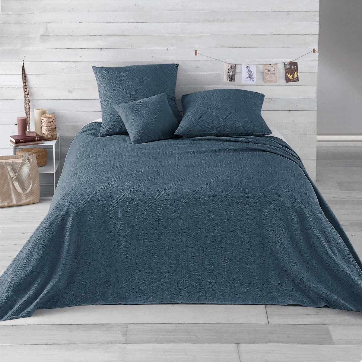 

Покрывало La Redoute, Синий, Из хлопковой жаккардовой ткани Indo 180 x 250 см синий