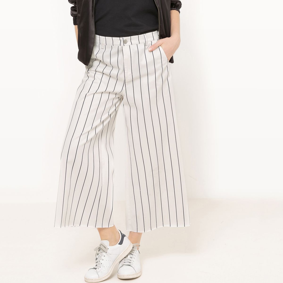 Jupe-culotte rayé