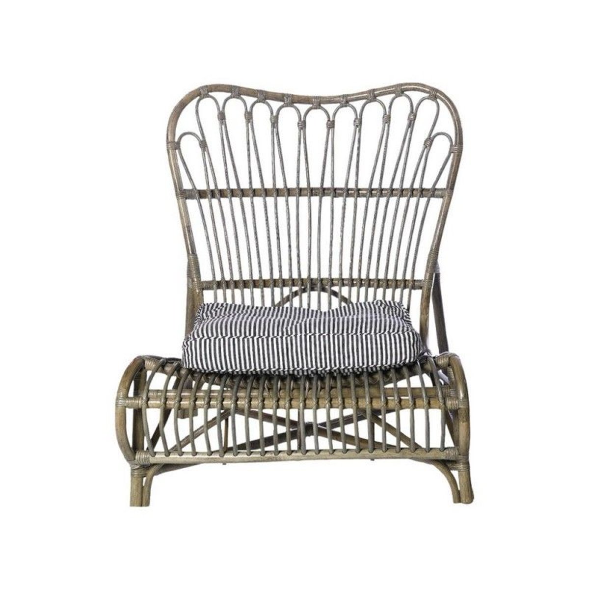 Fauteuil lounge rotin assise basse Colone
