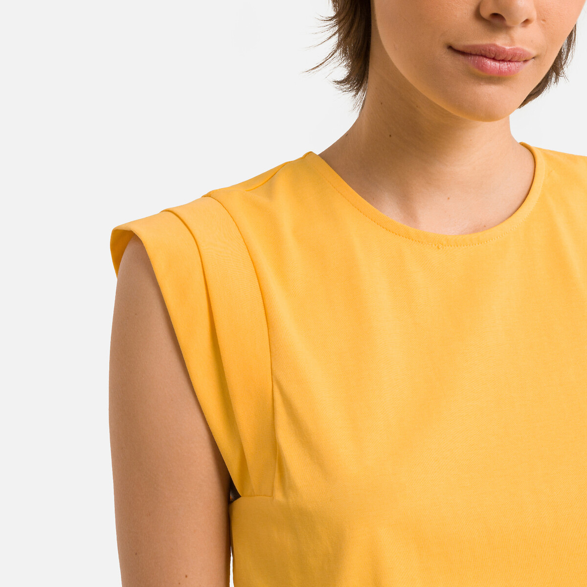 Блузка Без рукавов L желтый LaRedoute, размер L - фото 3