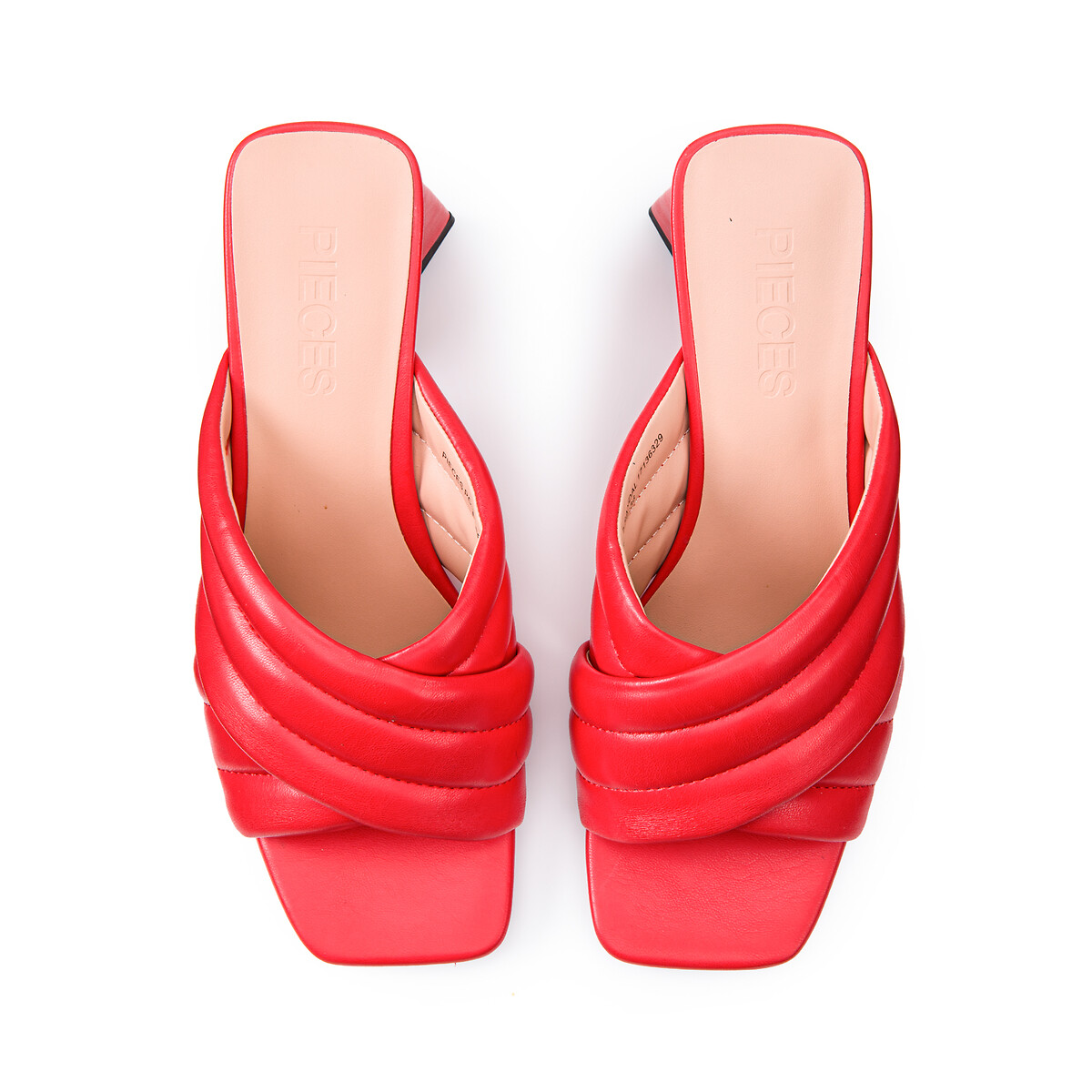 Туфли Без задника на каблуках Julise 36 красный LaRedoute, размер 36 - фото 3