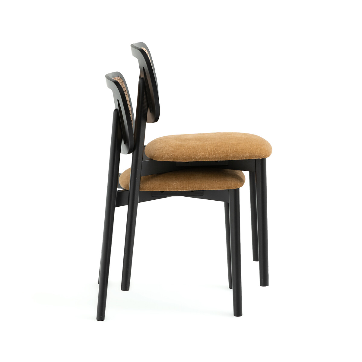 Комплект из 2 стульев из Бука и плетения Rivio единый размер желтый LaRedoute - фото 3