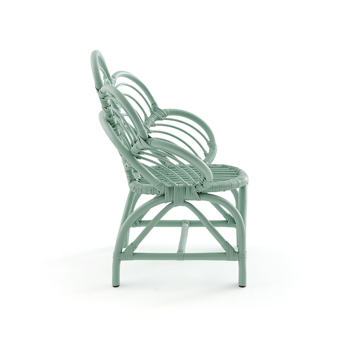 Кресло из ротанга Flores  единый размер зеленый LaRedoute - фото 3